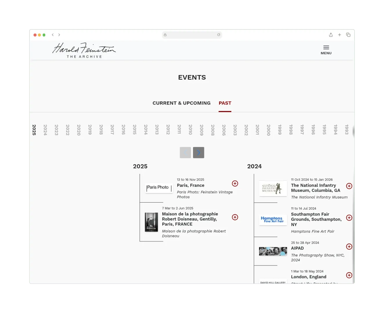 Harold Feinstein Archive